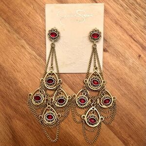 Jessica Simpson | Evil Eye Chandelier Earrings | 4” Length